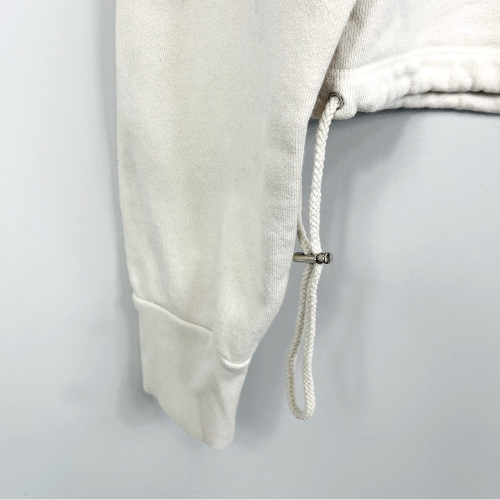 JONATHAN SIMKHAI STANDARD Zella Cropped Half Zip Sweatshirt Top French Terry S - Picture 13 of 16